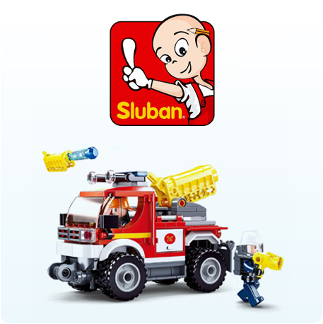 Sluban T1 Car - Set Costruzione Autobus Hippie Con 227 Pezzi, 2 Minifigure E Gatto, Modello Da Collezione 15 Cm