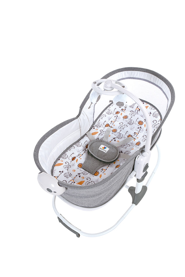 Mastela 6in1 Multi-Function Rocker & Bassinet (Birth to 36 Months) Grey
