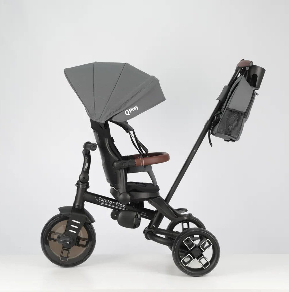 Qplay Stroller Comfo Max 8in1 Grey 10 to 72 Months - Open Box