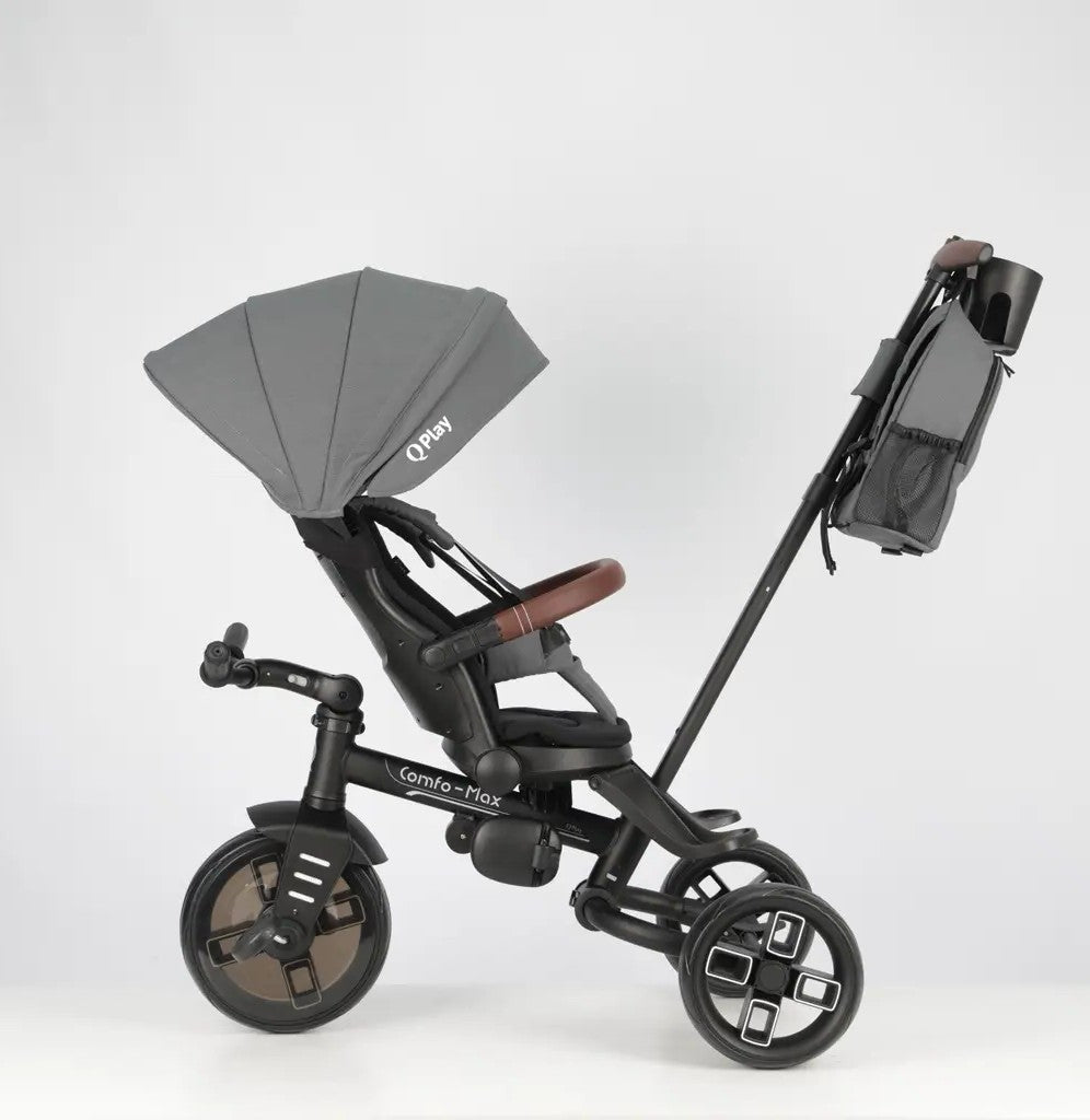 Qplay Stroller Comfo Max 8in1 Grey 10 to 72 Months - Open Box