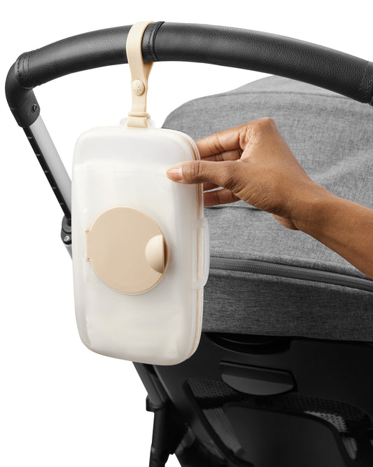 Skip Hop Grab & Go Snug Seal Wipes Case Oat Birth+ to 24M
