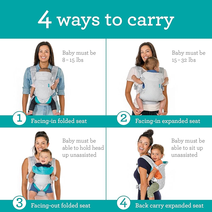 Flip 4-in-1 Light & Airy Convertible Carrier Dark Grey