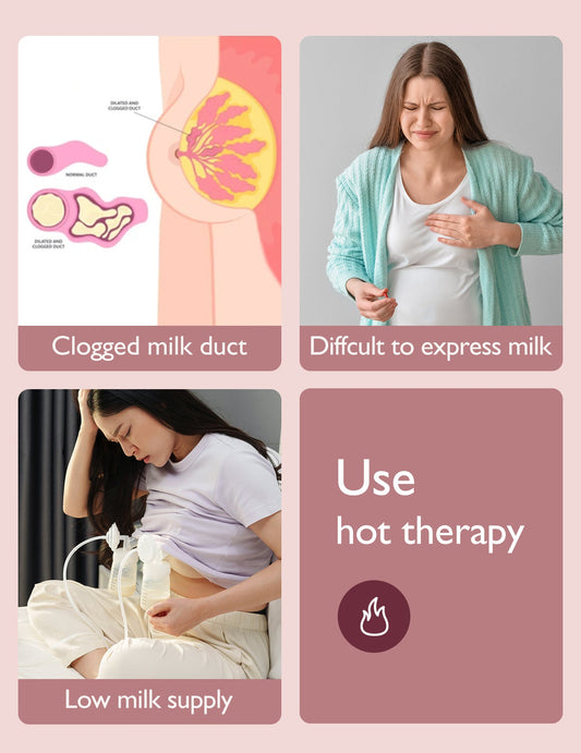 Momcozy Maternity Accessory Large Reusable Breast Therapy Packs Pink