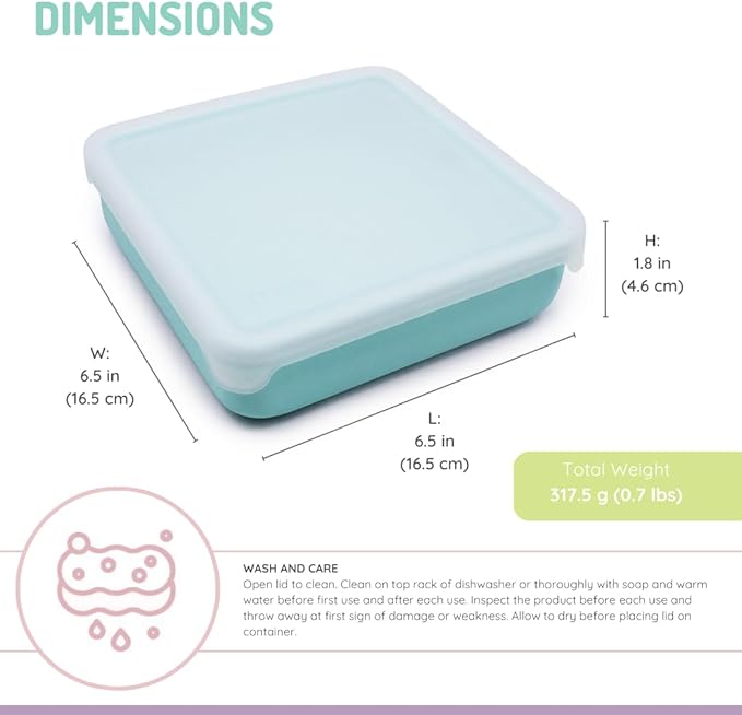 100% Silicone Sandwich Container