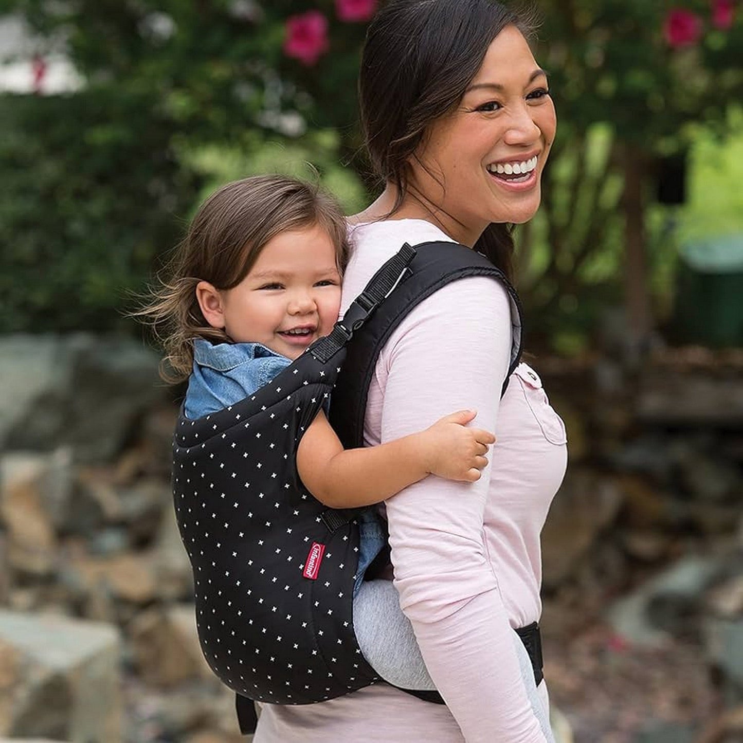 Infantino Zip Ergonomic Zip Travel 2-way Carrier Black Birth to 24 Months 5308