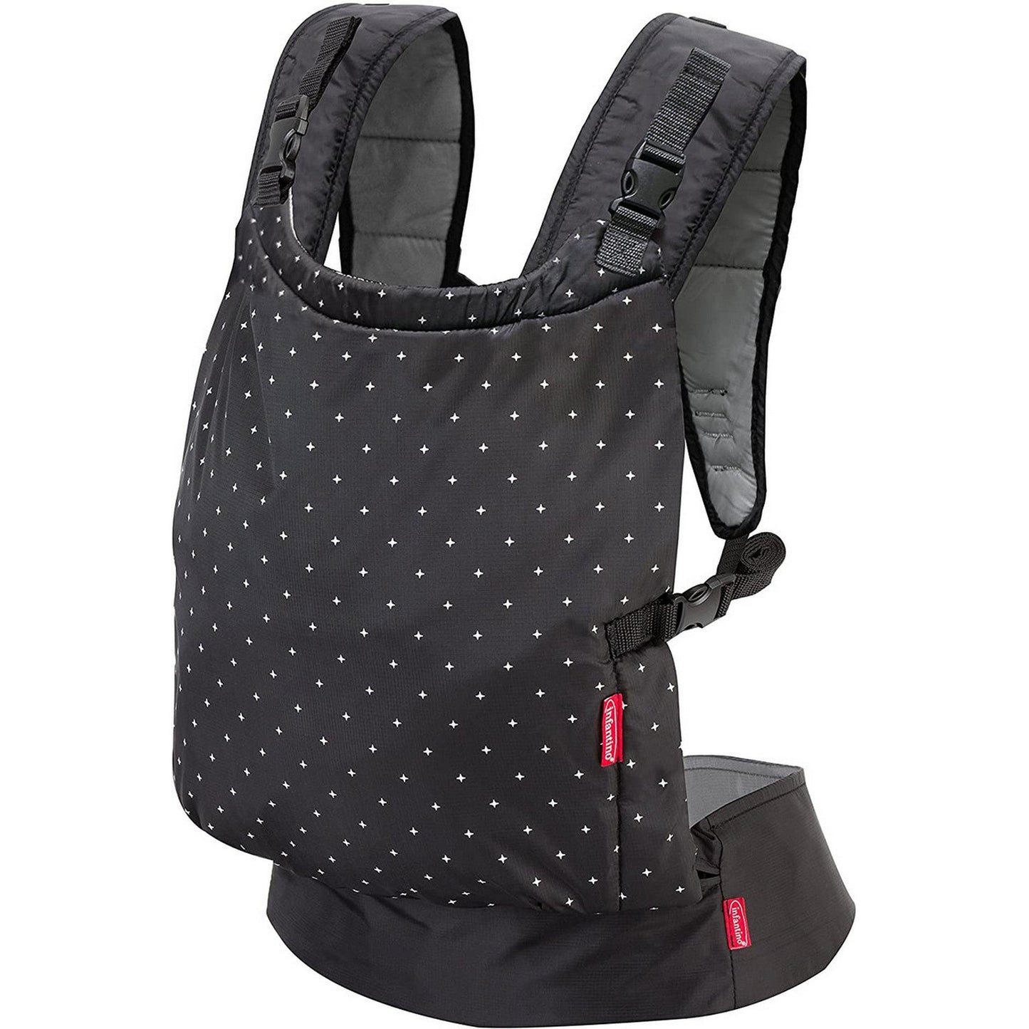 Infantino Zip Ergonomic Zip Travel 2-way Carrier Black Birth to 24 Months 5308