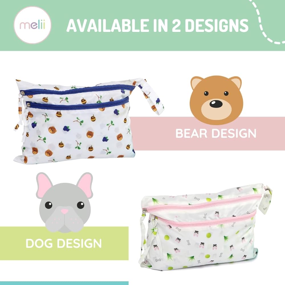 Melii Wet Bag Bear Multicolor - Birth to 24 Months