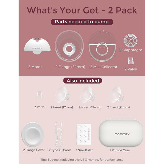 Momcozy Breast Pump M5 Double Cozy Red