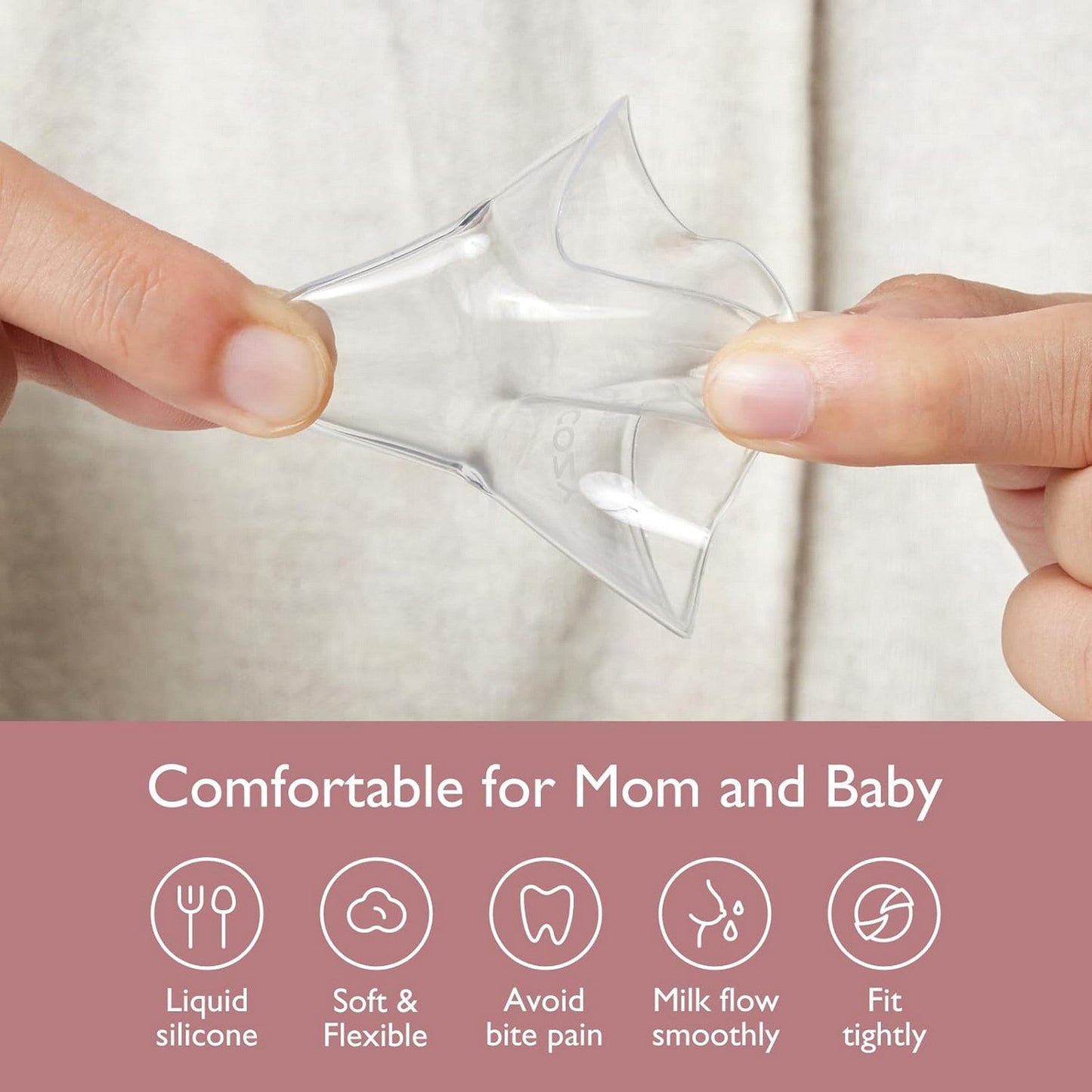 Momcozy Breastfeeding Access Nipple Shields-20mm Transparen