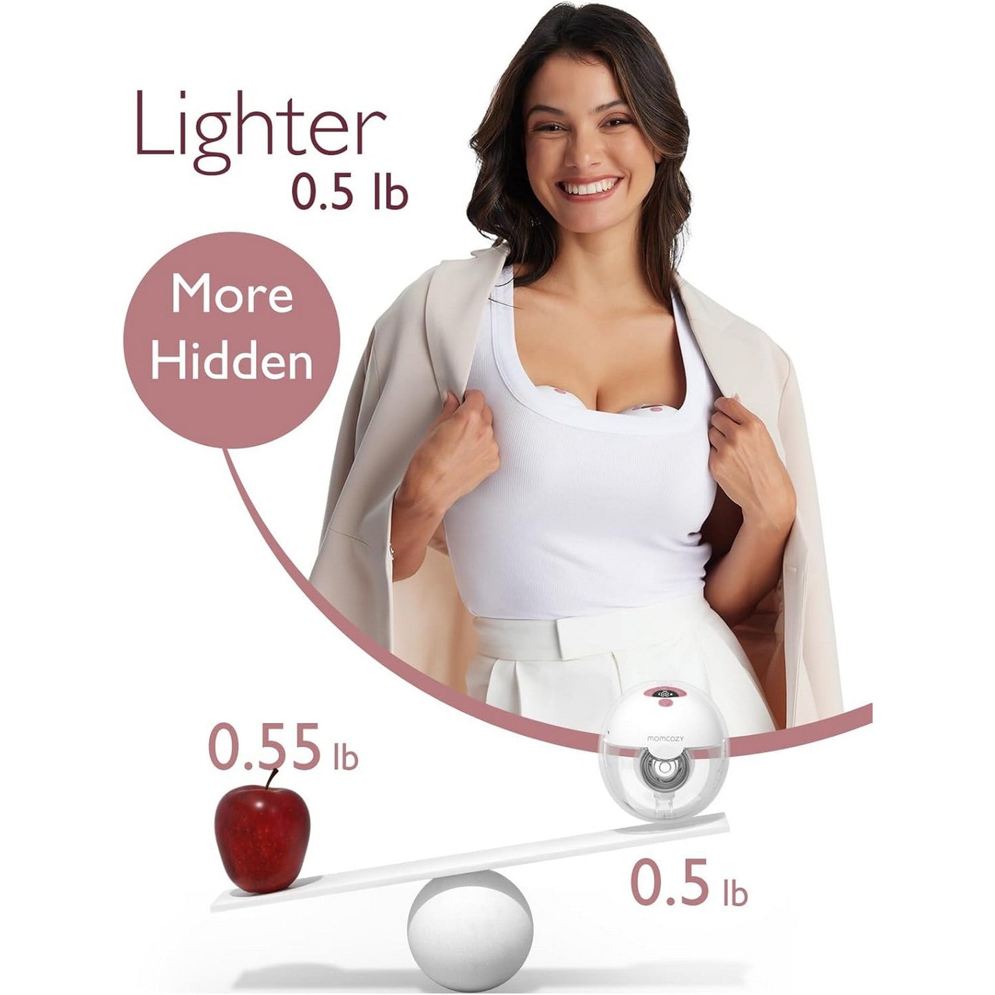 Momcozy Breast Pump M5 Double Cozy Red