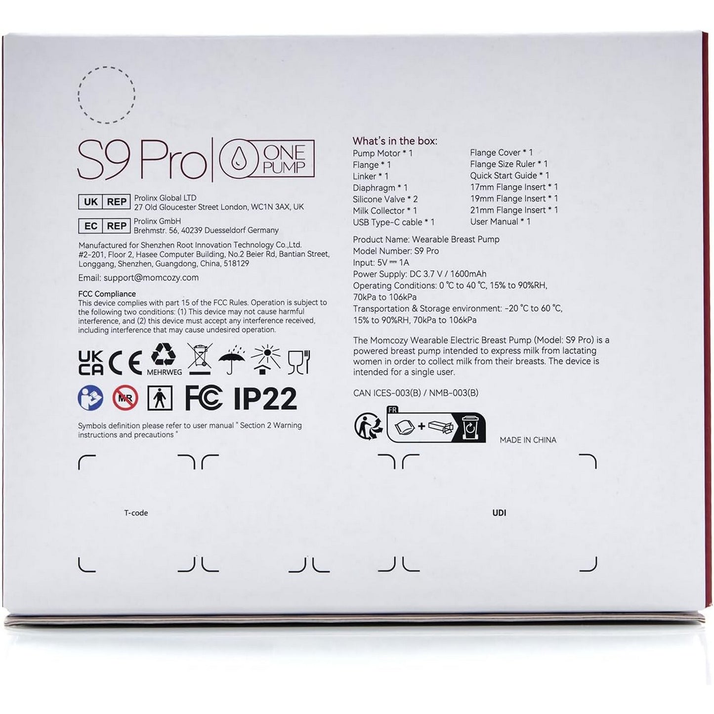 Momcozy Breast Pump S9 Pro Single Pink