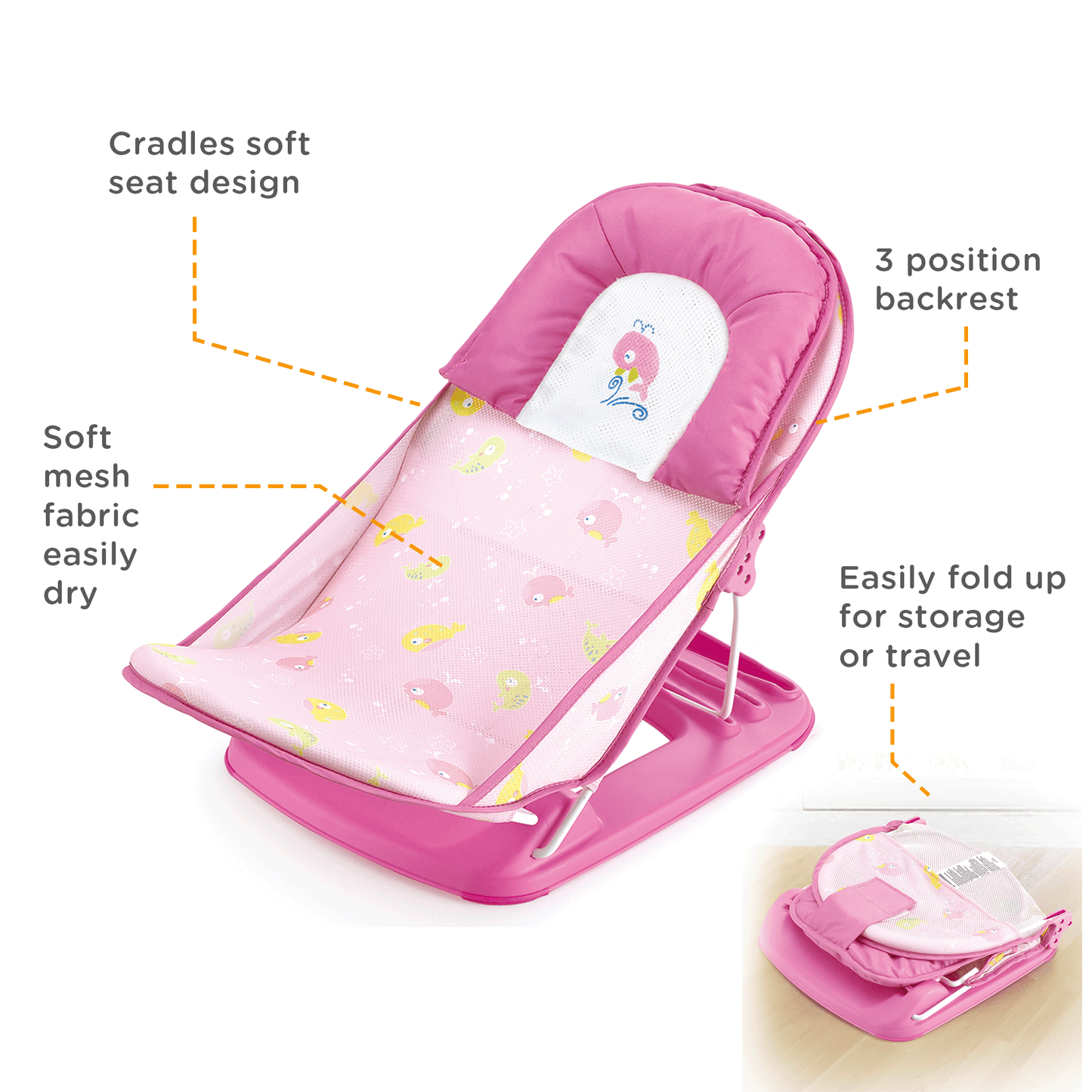 Mastela Deluxe Baby Bather - Birth to 6M