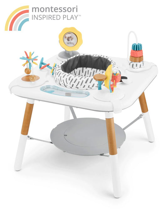 Skip Hop Discoverosity Montessori-Inspired 3-Stage Activity Center & Play Table White 4M to 48M
