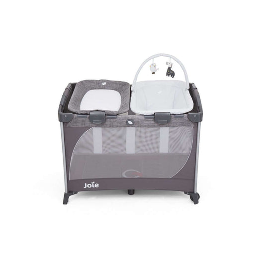 Joie Playard Commuter Change & Snooze Linen Grey Birth to 15 kg
