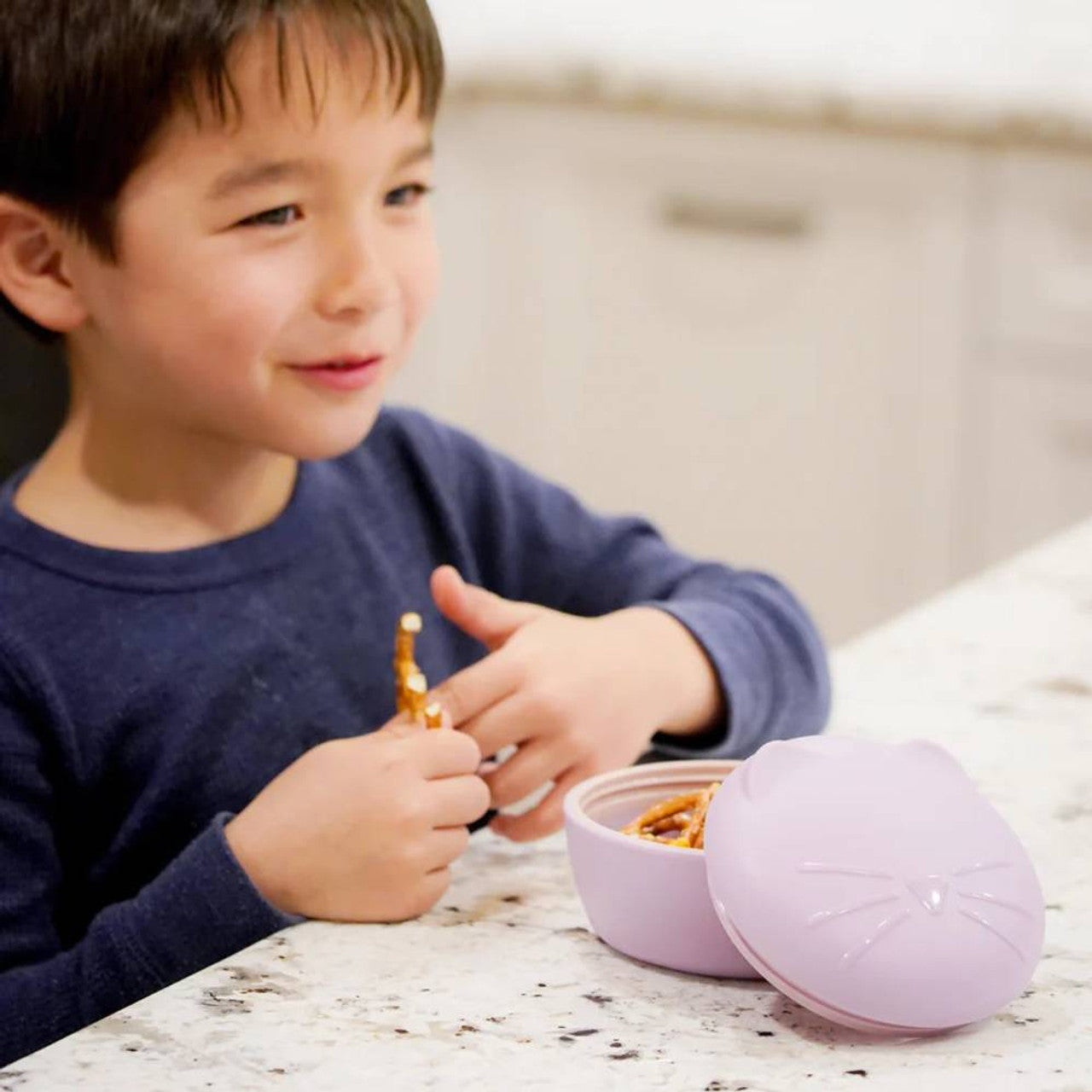 Melii Silicone Suction Bowl - 2-pack Purple