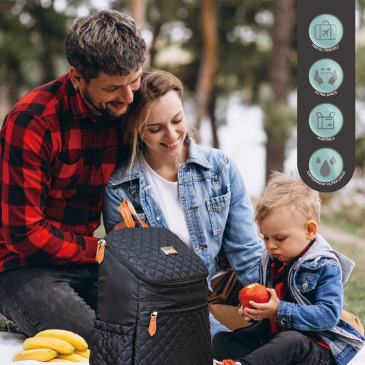 Moon Avena Diaper Bags Dark Grey Birth to Adult - Open Box MNNDBMT02-1