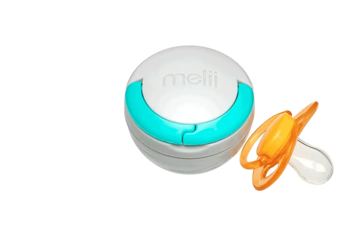 Melii Pacifier Pod - 1 pack Grey & Blue - Birth to 12 Months