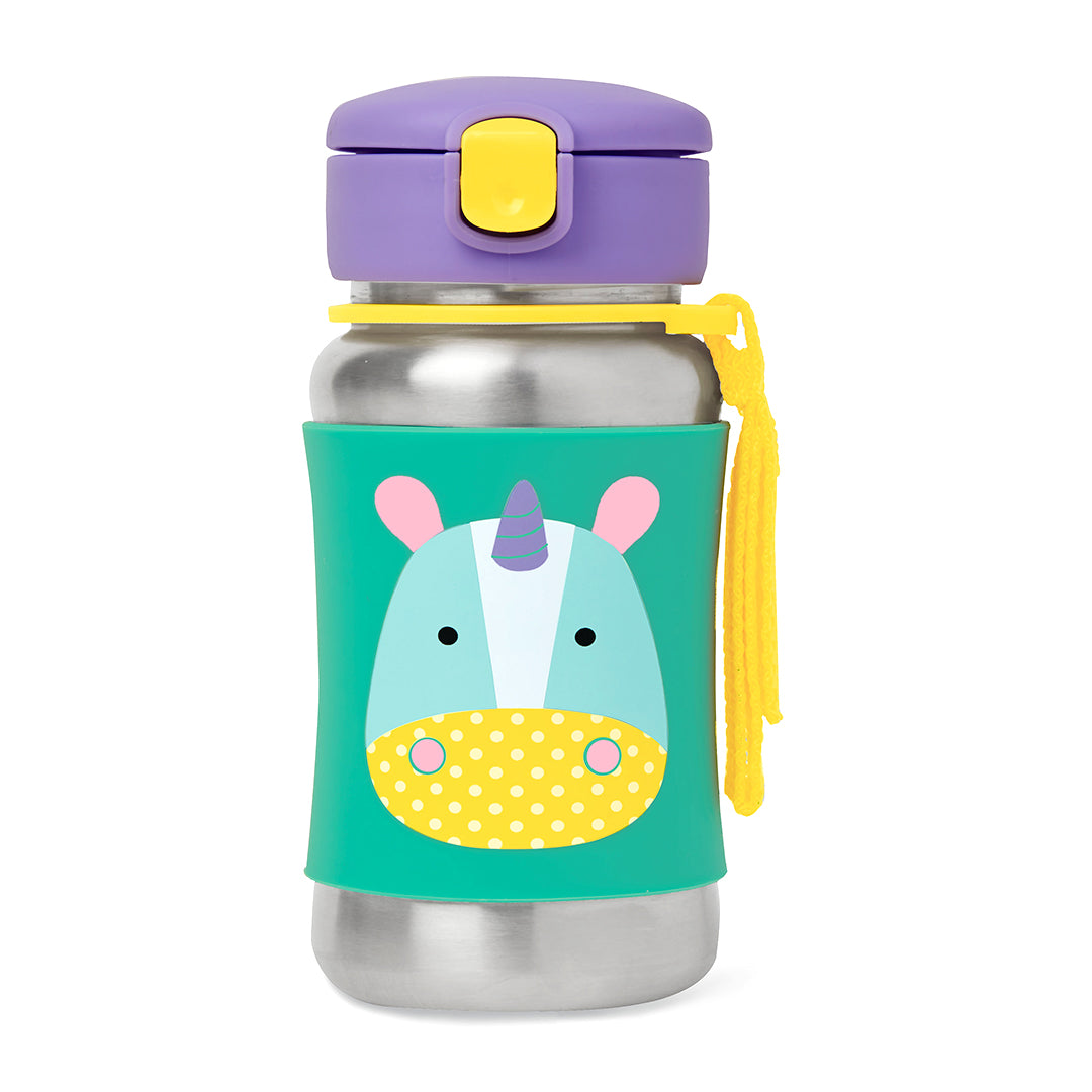 Skip Hop SS Sipper Zoo Stainless Steel Sports Bottle (3 to 6 Years)