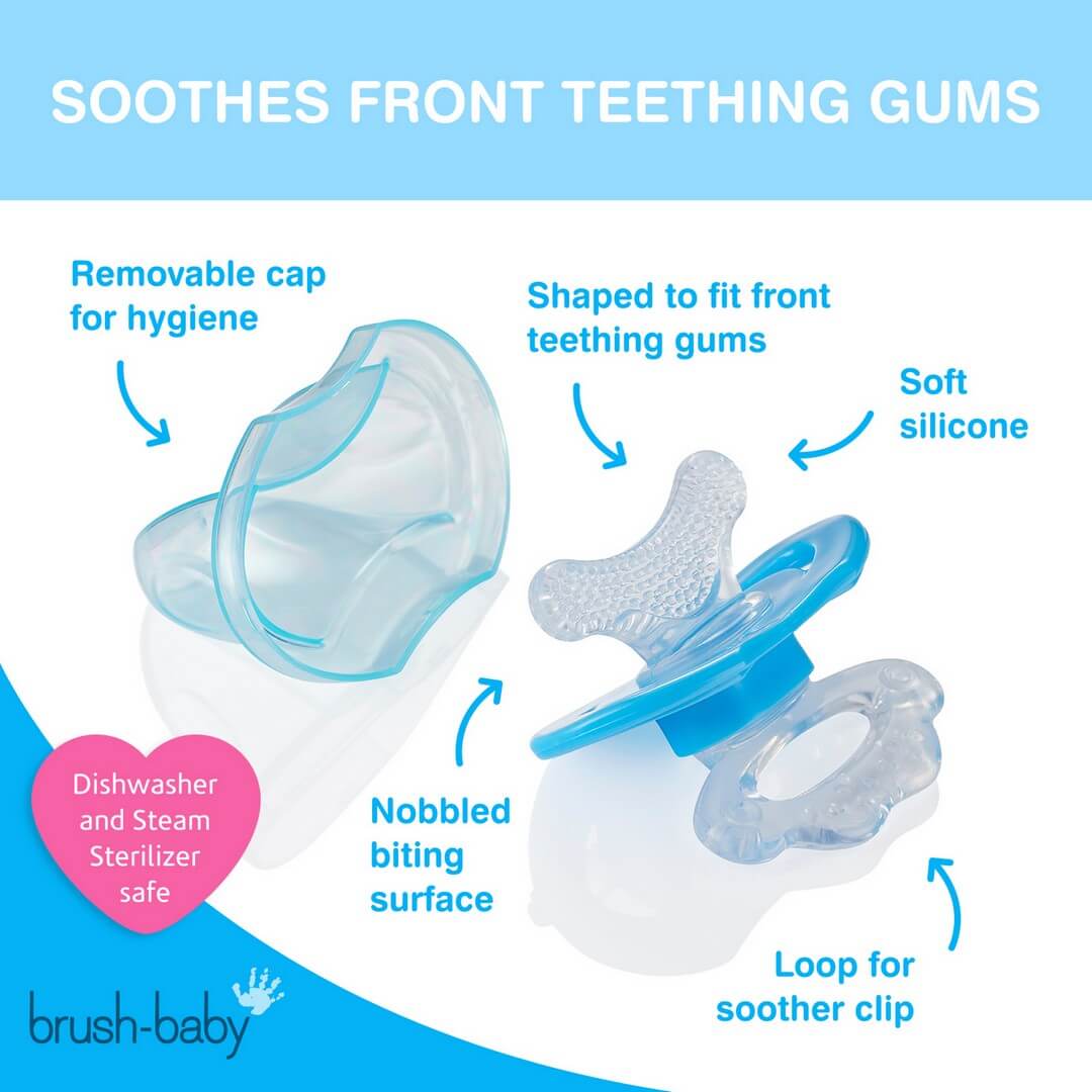 Brush Baby Front Ease Teether & Rattle || 3months To 1years - Toys4All.in
