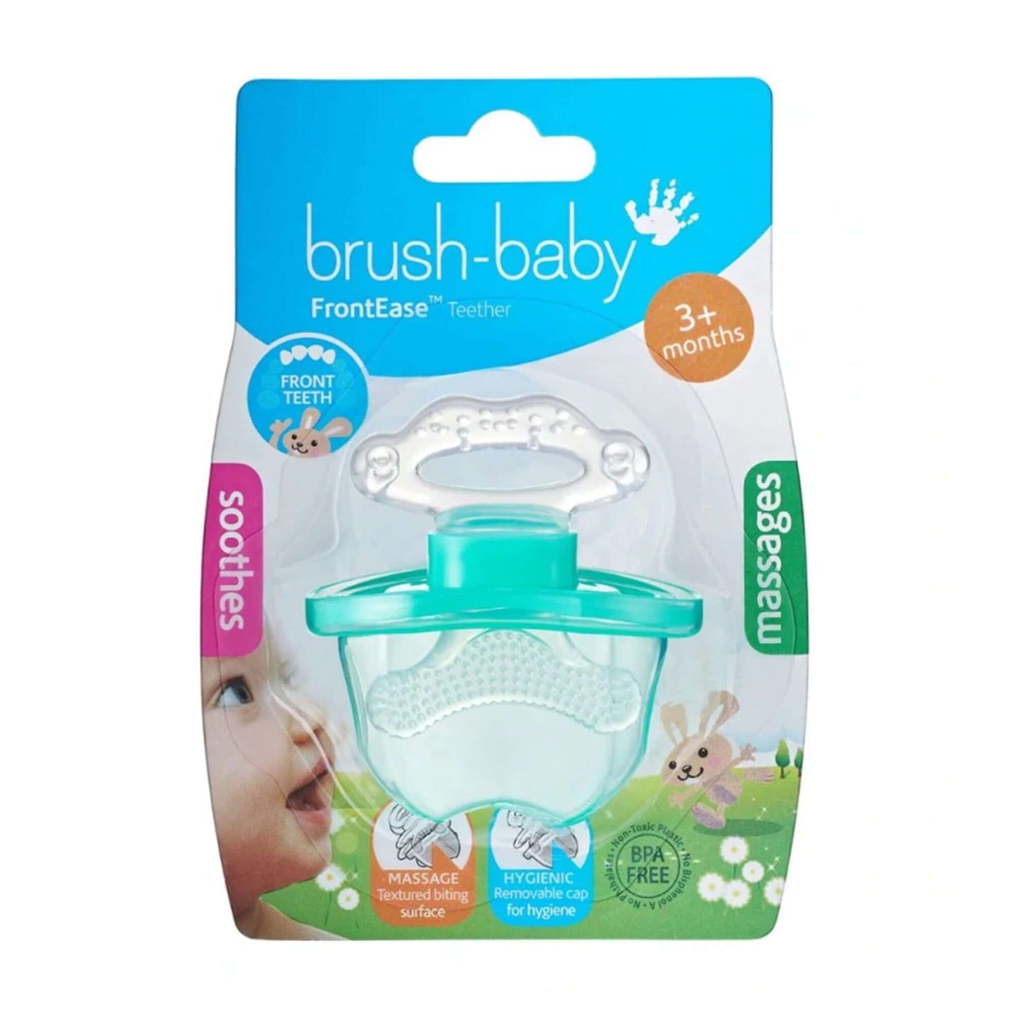 Brush Baby Front Ease Teether & Rattle || 3months To 1years - Toys4All.in