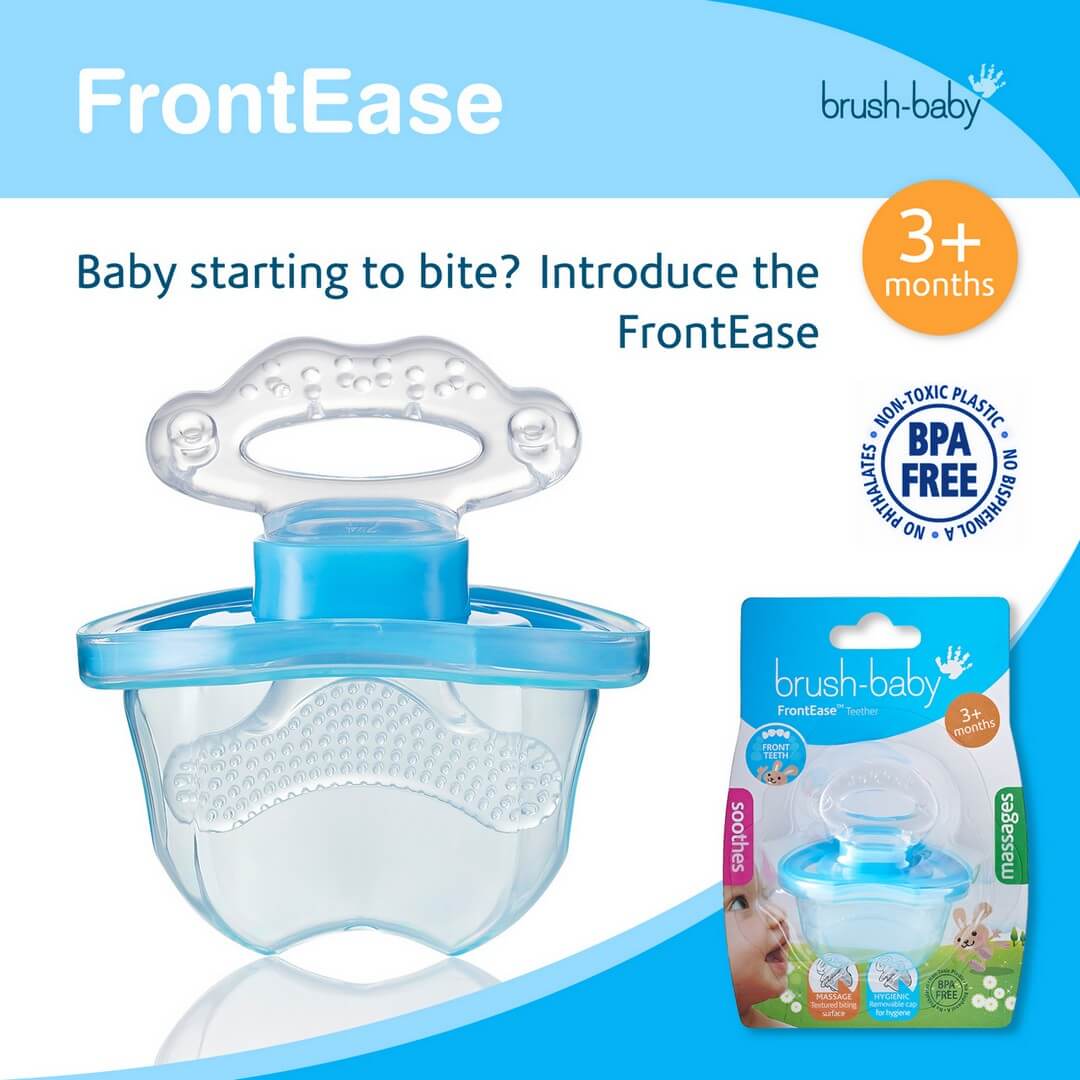 Brush Baby Front Ease Teether & Rattle || 3months To 1years - Toys4All.in