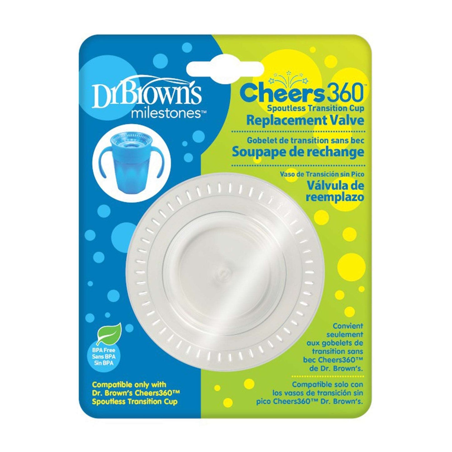 Dr. Brown Cheers 360 Replacement Valves || Pack of 1 || 9months to 24months - Toys4All.in