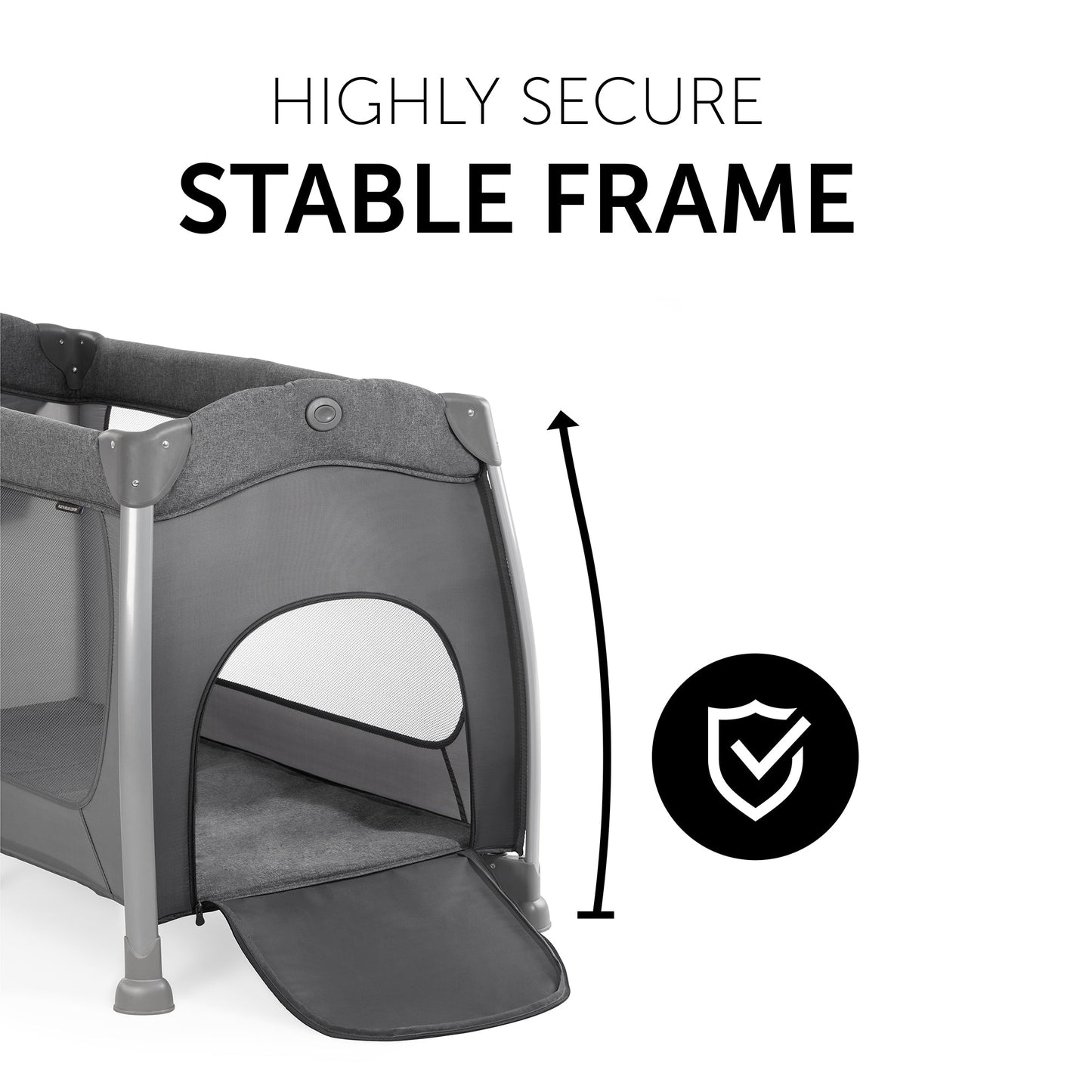 Hauck Play N Relax Center Playard | Fashion Charcoal | Used for Birth+ to 36M - Toys4All.in