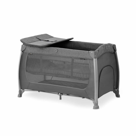 Hauck Play N Relax Center Playard | Fashion Charcoal | Used for Birth+ to 36M - Toys4All.in