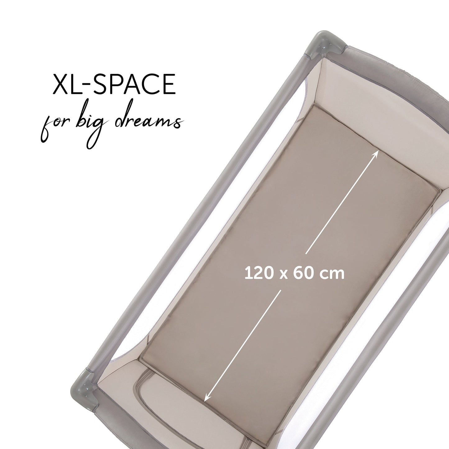 Hauck Sleep N Play Go Plus Playard | Fashion Beige | Used for Birth+ to 36M - Toys4All.in