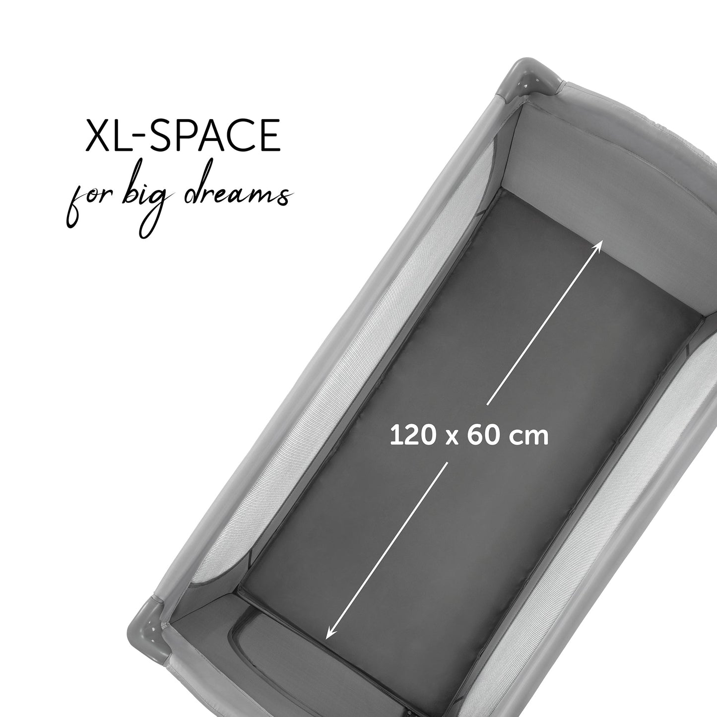 Hauck Sleep N Play Go Plus Playard | Fashion Grey | Used for Birth+ to 36M - Toys4All.in