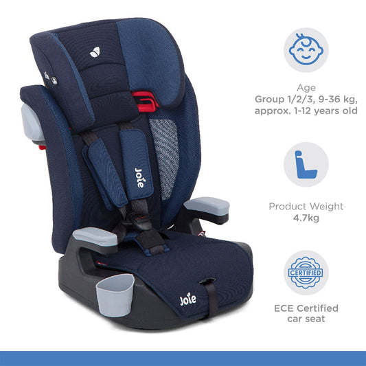 Joie Elevate Car Seat || Fashion - Deep Sea || 9Years to 12years - Toys4All.in