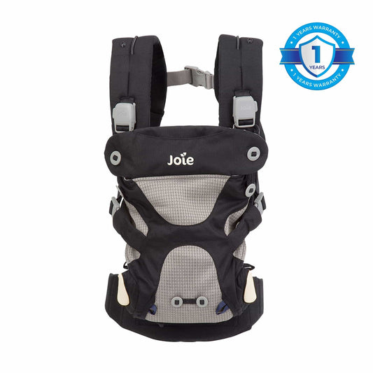 Joie Savvy Black Baby Carrier || Fashion- Black Papper || Birth+ to 48months || Distress Box - Toys4All.in