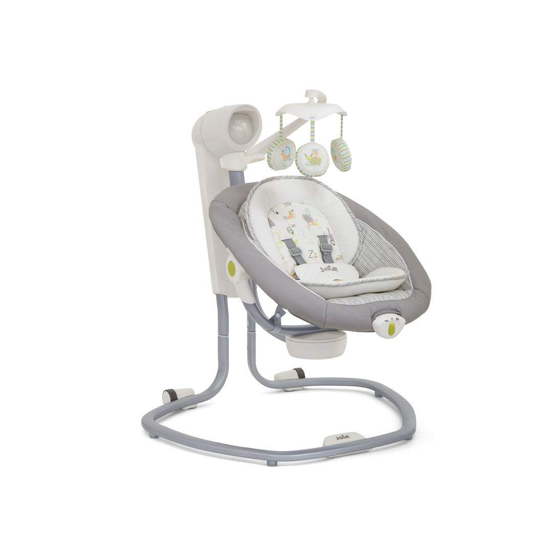 Joie Serina Swivel Swing || Natures Alphabet || Birth+ to 9months || Distress Box - Toys4All.in