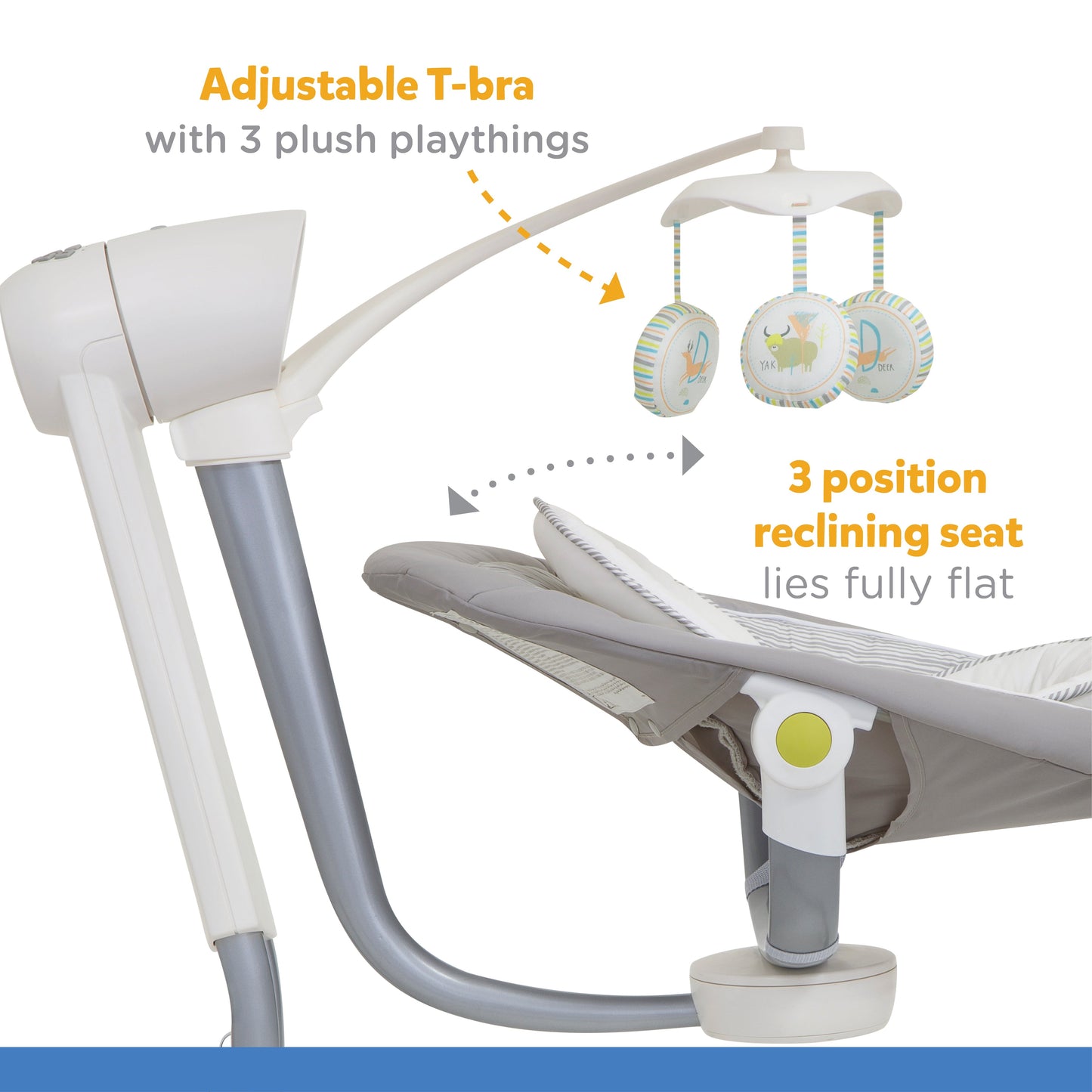 Joie Serina Swivel Swing || Natures Alphabet || Birth+ to 9months - Toys4All.in