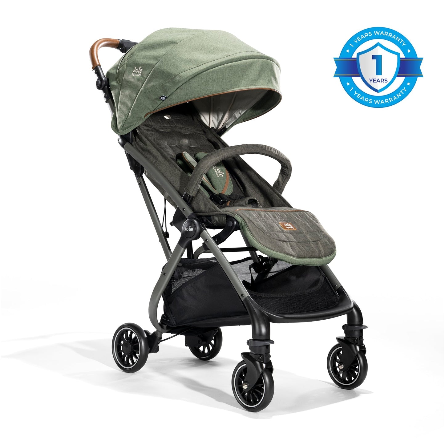 Joie Tourist Signature W/ Rc & Adpt & Tb Stroller || Fashion-Pine || Birth+ to 36months - Toys4All.in