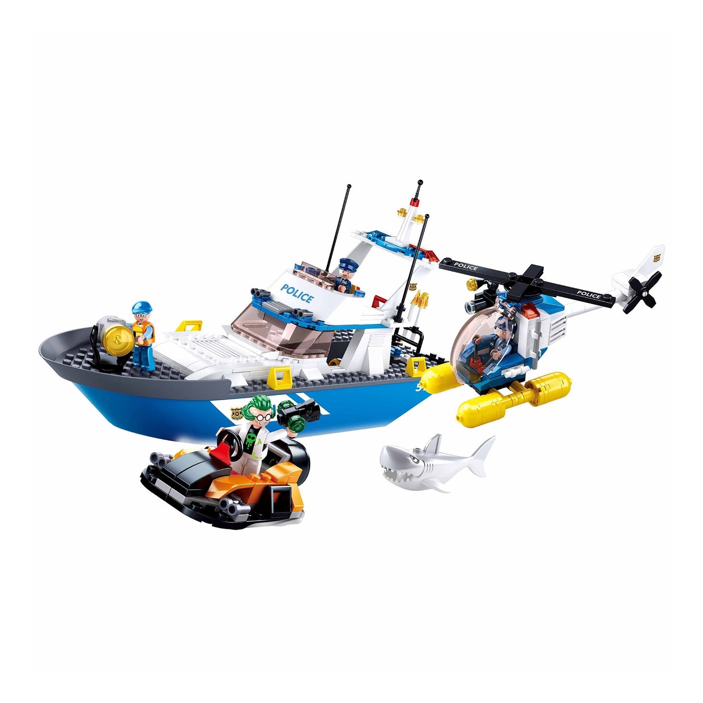 Playzu By Sluban POLICE II-Land & Sea Police || 6years++ - Toys4All.in