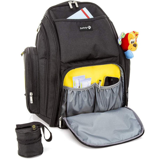 Safety 1st Diaper Backpack || Fashion-Black || Birth+ to 36months - Toys4All.in