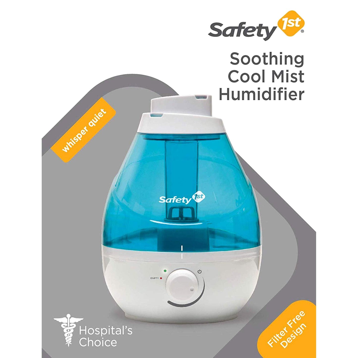 Safety 1st Soothing Cool Mist Humidifier Teal & White Birth+ to 36M - Toys4All.in