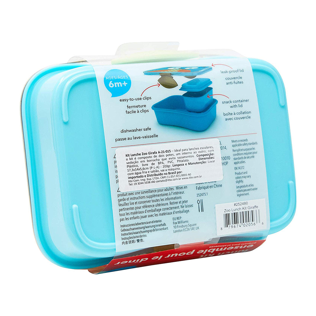 Skip Hop Zoo 4 Piece Lunch Kit || Fashion-Giraffe || 3years to 6years - Toys4All.in
