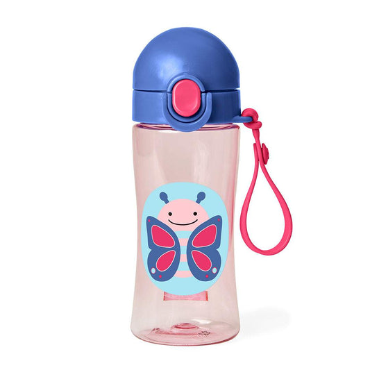 Skip Hop Zoo LockTop Sports Bottles || Fashion-Butterfly || 3years to 6years - Toys4All.in
