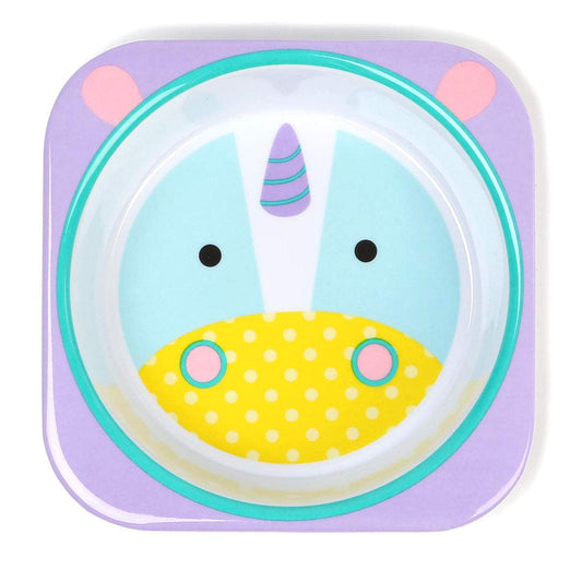 Skip Hop Zoo Melamine Plate & Bowl Set || Fashion-Unicorn || 6months to 48months - Toys4All.in