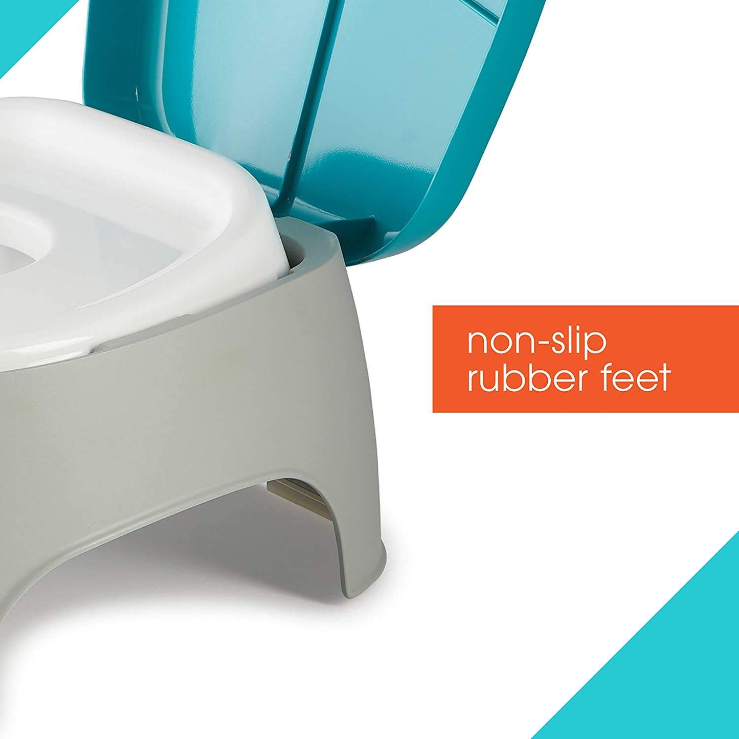 Summer Infant 3In1 Train With Me Potty || Fashion-Blue & Grey || Used for 18months To 48months - Toys4All.in