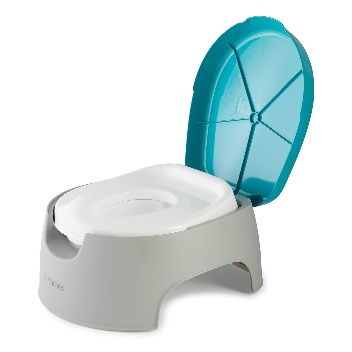 Summer Infant 3In1 Train With Me Potty || Fashion-Blue & Grey || Used for 18months To 48months - Toys4All.in