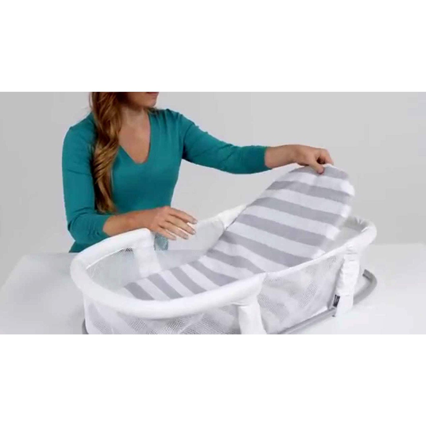 Summer Infant By Your Side Sleeper Bassinet || Fashion-Grey || Used for Birth+ to 6months - Toys4All.in