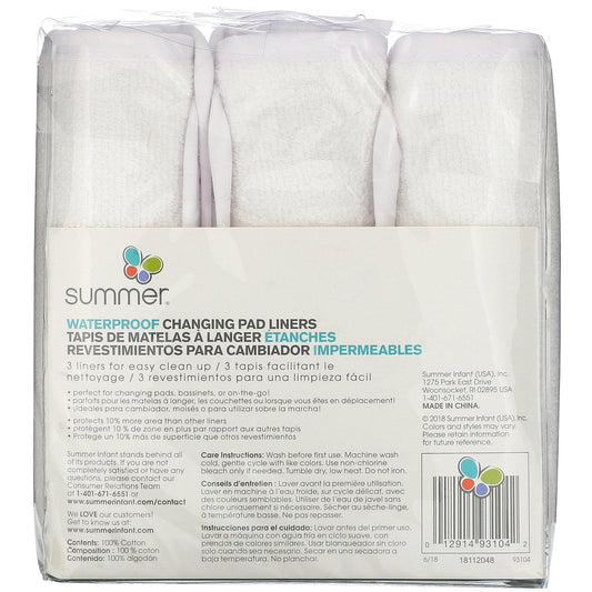 Summer Infant Change Pad Liners || Used for Birth+ to 24months - Toys4All.in