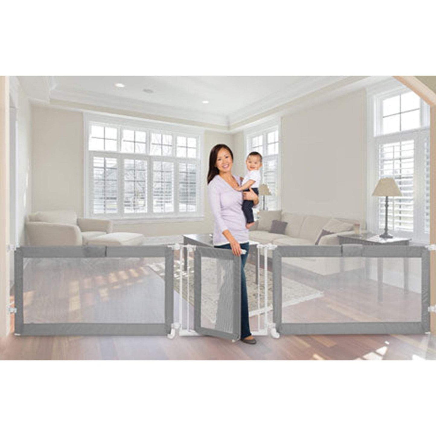 Summer Infant Custom Fit Gate Grey (3 month to 36 months) - Toys4All.in