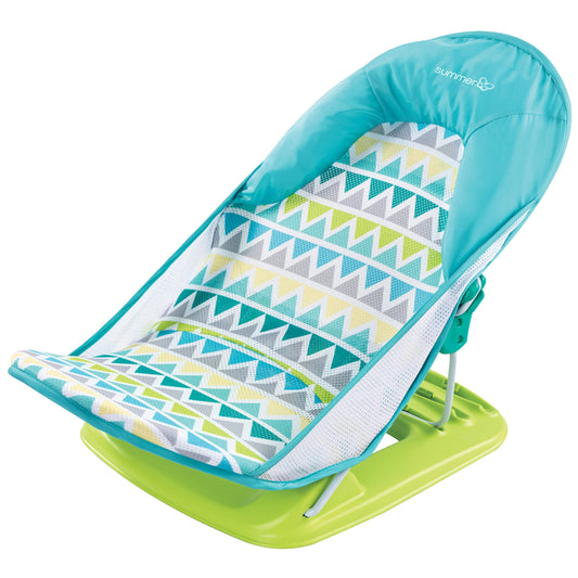 Summer Infant Deluxe Baby Bather Triangles Stripes || Birth+ to 12months - Toys4All.in
