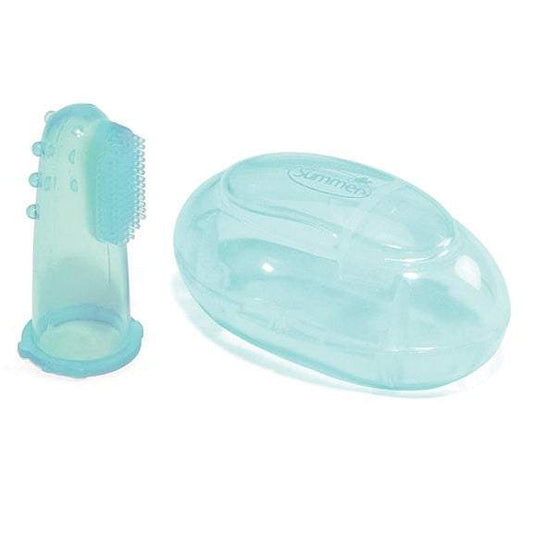 Summer Infant Finger Toothbrush With Case Teal || 3months to 12months - Toys4All.in