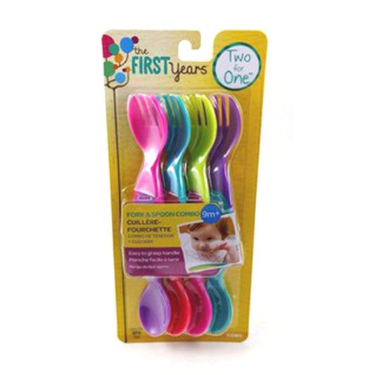 The First Years 2 For 1 Toddler Utensil Multicolour 4Pcs || 9months to 36months - Toys4All.in