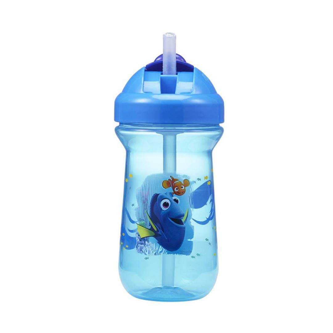 The First Years Blue Color 10 Oz Flip Top Straw Cup || 9months to 36months - Toys4All.in